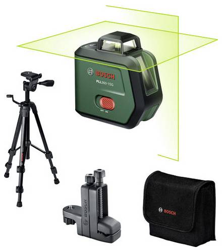 Bosch Home and Garden PLL360-15G Premium Set Kreuzlinienlaser Reichweite (max.): 15m