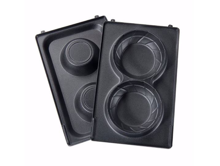 Trisa 7364.9802 Waffle Cups Platten – Sandwichmaker/Sandwichtoaster – schwarz
