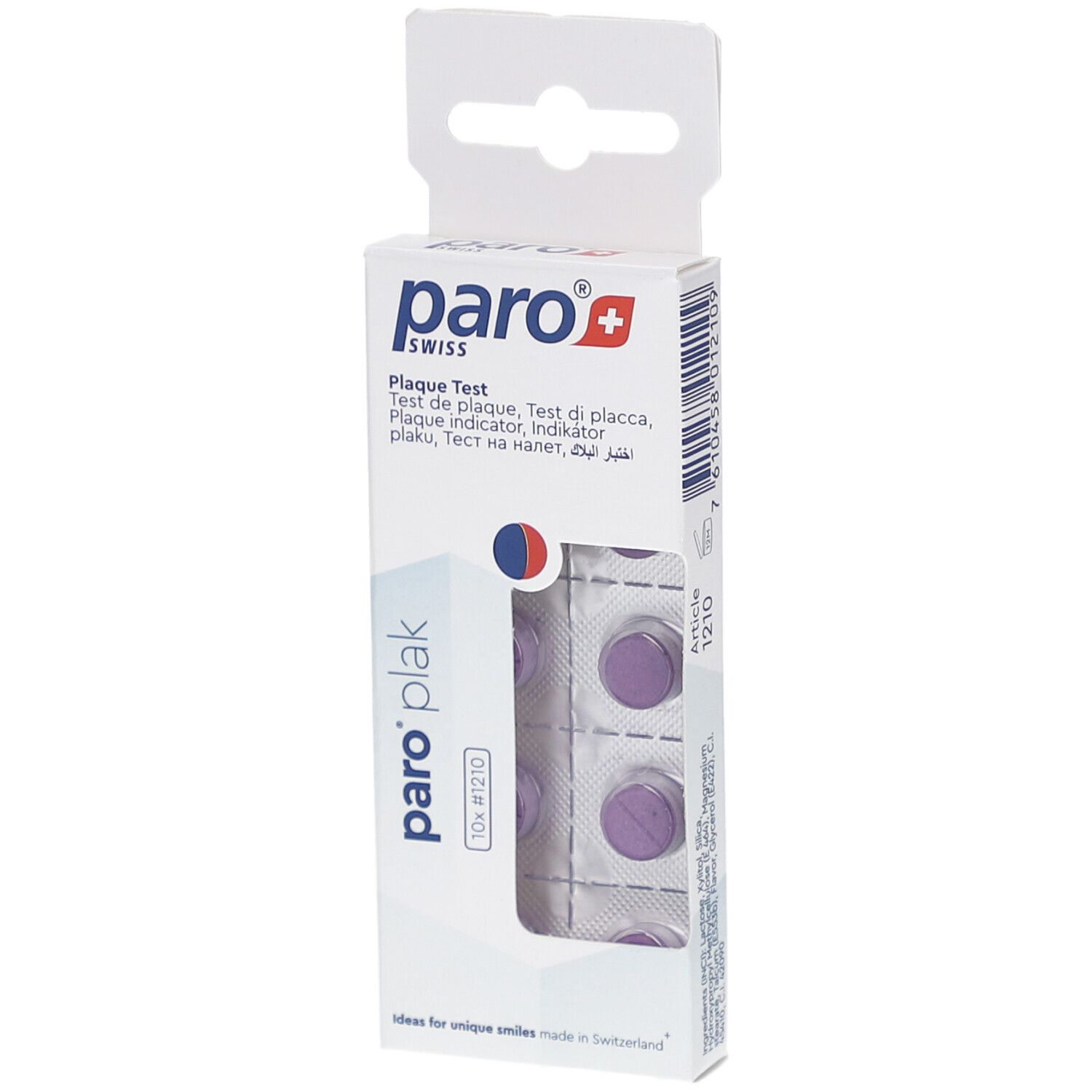Paro Plak 2-Farben Tabletten rot/blau 10 Stk 1210 St Compretten