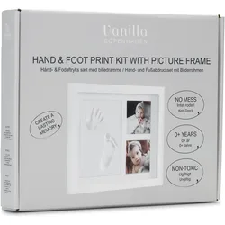 Copenhagen Studios, Babyerinnerungen, Vanilla - Hand & Foot Print Frame - White - Medium (5001630501)