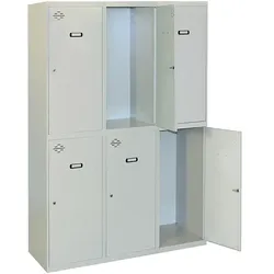 SimonRack Spind Schrank, Metallschrank, Schließfachschrank, Schloss, 1800x1200x500 mm  - Simonlocker
