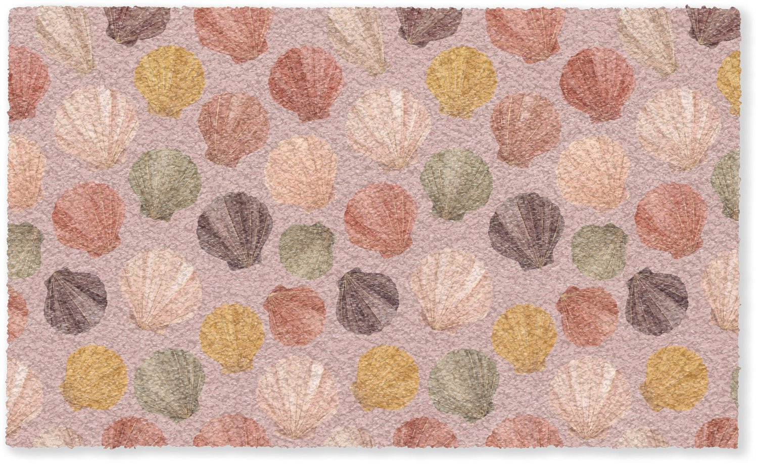 MuchoWow Deurmat Schelp Aquarel Aardetinten B: 150 cm, D: 90 cm