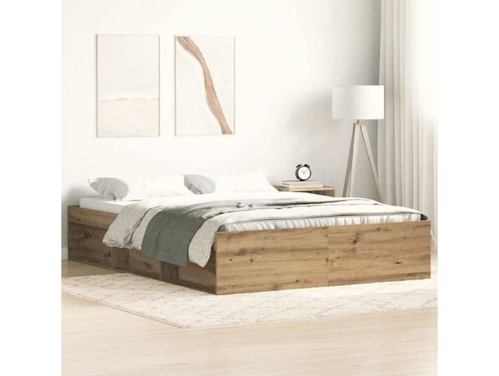 UNIQUE Lit Double de chambre LMT - Cadre de lit - sans matelas - chêne artisanal 120x190 cm cozy887381