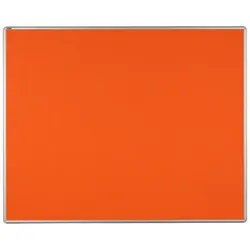 Textiltafel ekoTAB mit Alurahmen, 1500 x 1200 mm, orange