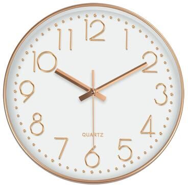 Uplifted Finds Minimalist 3D Cubic Wall Clock   Silent Non Ticking Quartz Digital Display   Modern Geometric Clock For Office & Home white Gold 10 In