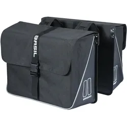 Basil Doppeltasche Forte schwarz black MIK