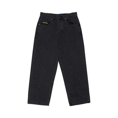 Weite Jeans DC SHOES "Baggy Denim Snake", Herren, Gr. 28(XS) / Länge 32(M), Normalgrößen, schwarz (laser scales snake), Obermaterial: 75% Baumwolle, 25% Baumwolle., Jeans
