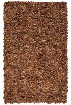 SAFAVIEH Handmade Leather Shag Carlijn Modern Decorative Rug
