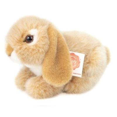 Teddy Hermann 93727 - Hase, Widder-Kaninchen beige, 18 cm, liegend, Plüschtier