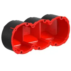 KAISER 9499-77.03 Brandschutz Quickbox Maxi HWD 90 3x1, Ø83mm für Brandschutzwände EI30-EI90, 205 x 83 x 73.5 mm 94997703  - 5 Stück