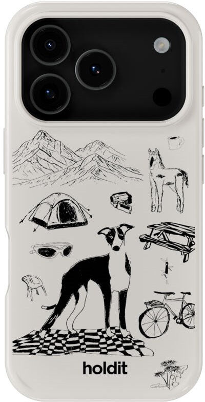 iPhone 17 Pro Holdit Graphic Print Cover - Wool Gray