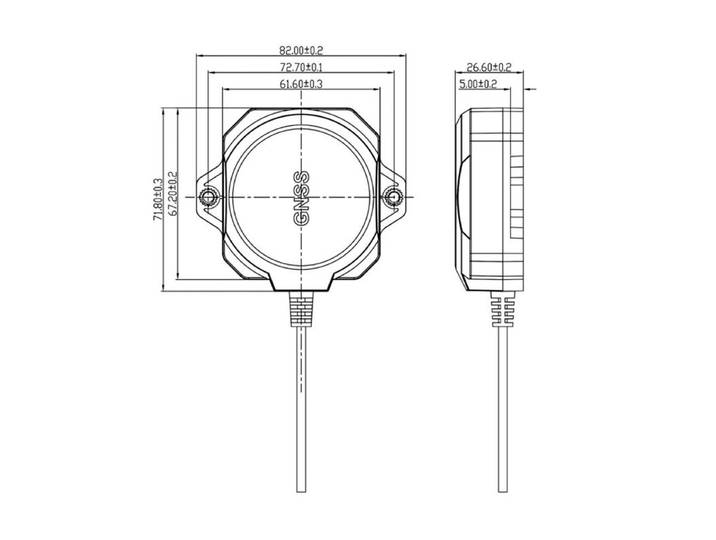 Stock limité! TOPGNSS nouvelle antenne AN609 GNSS L1 L2 haute RTK antenne spirale à Gain élevé remplaçant ANN-MB-00