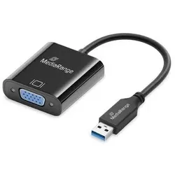 MediaRange MRCS230 Videokabel-Adapter 0,2 m USB Typ-A VGA (D-Sub) Schwarz