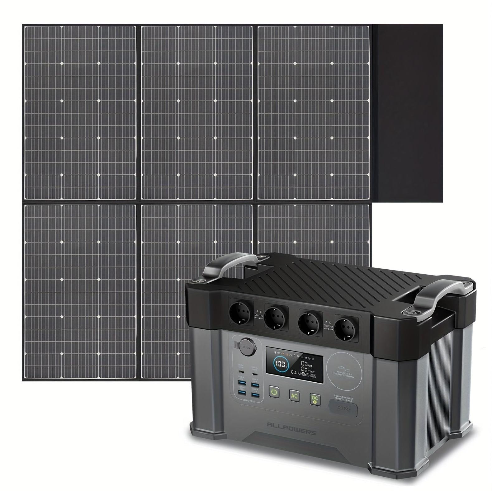 Selius Zonnegenerator - Draagbare Energiecentrale - Powerstation - Solar Powerbank