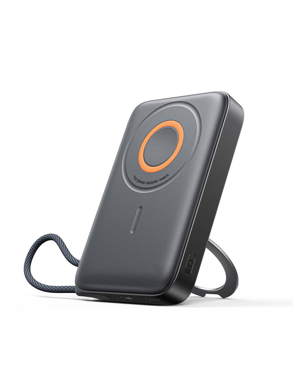 Joyroom JR-PBM02 Powerbank 22.5W 10000mAh 3in1 Magnetic Inductive Compatible with MagSafe with Built-in Cable - Black - 10000 mAh