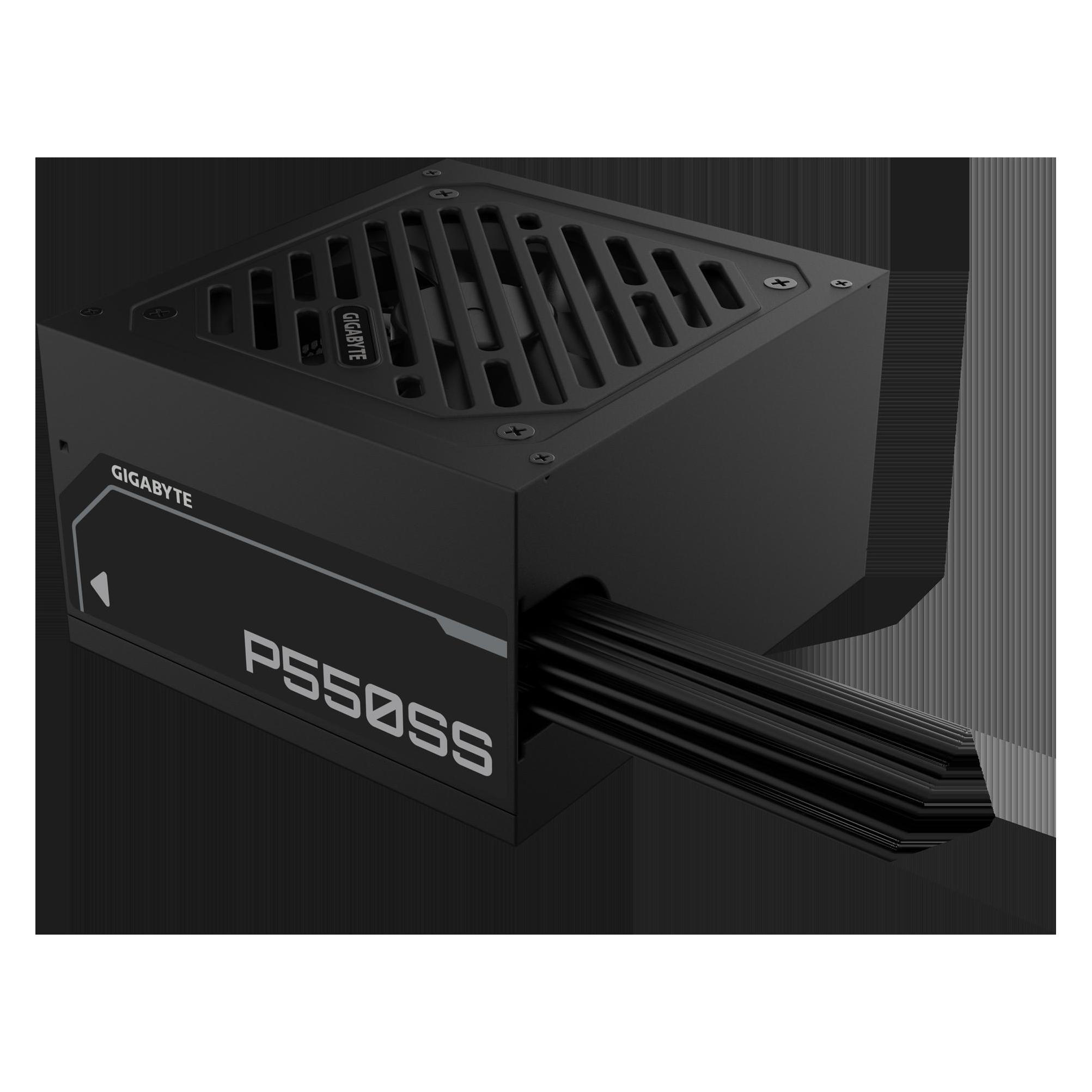 Gigabyte Power Supply||550 Watts|Efficiency 80 PLUS SILVER|PFC Active|MTBF 100000 hours|GP-P550SS (550 W) (GP-P550SS)