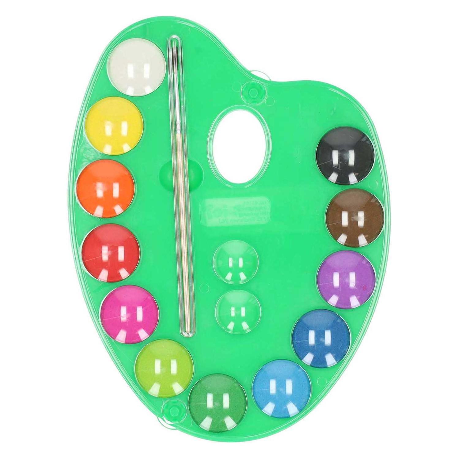 Malpalette 12 Farben und Pinsel (49227512)