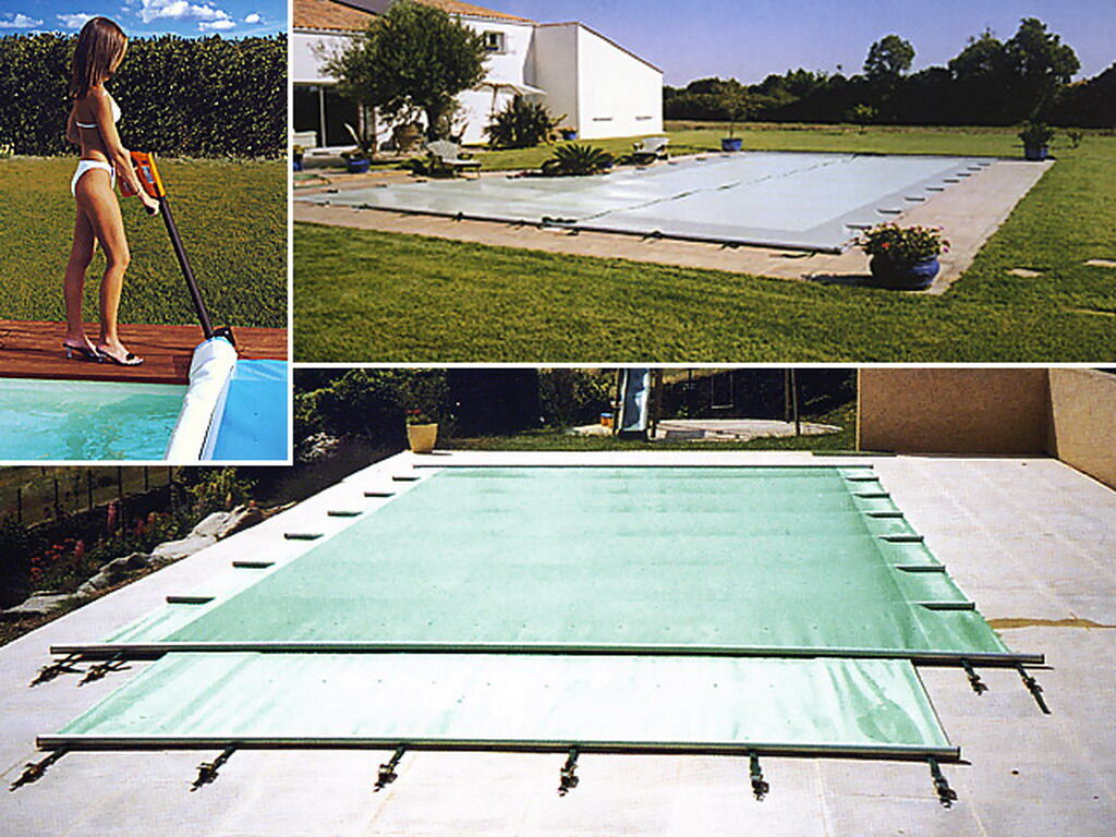APF Couverture à barres Securit Pool LITTORAL 4 saisons opaque coloris bleu (m²)