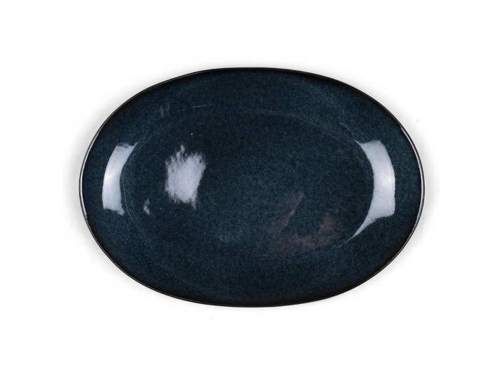Servierplatte BITZ Schwarz/Dunkelblau Steinzeug B 25 cm - Servierplatte