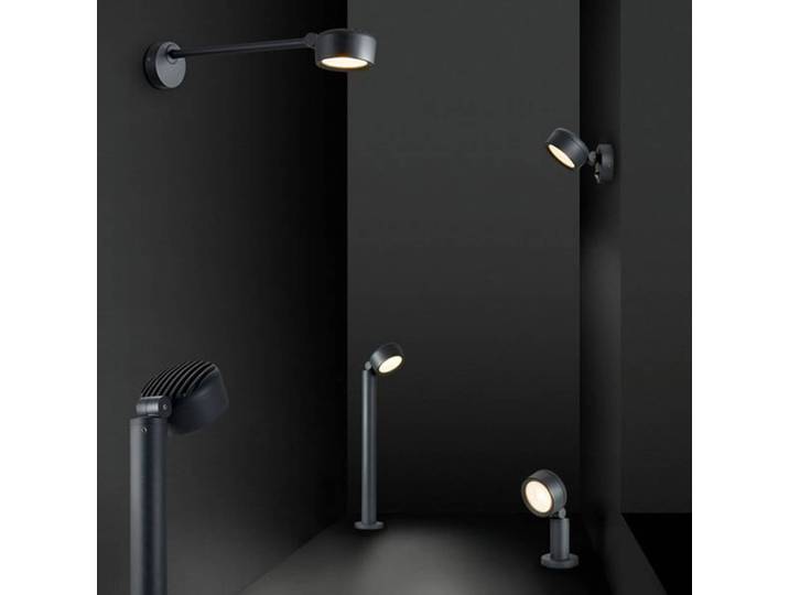 SLV LED Außenwandleuchte Eskina D, dimmbar, schwarz, Aluminium, Modern