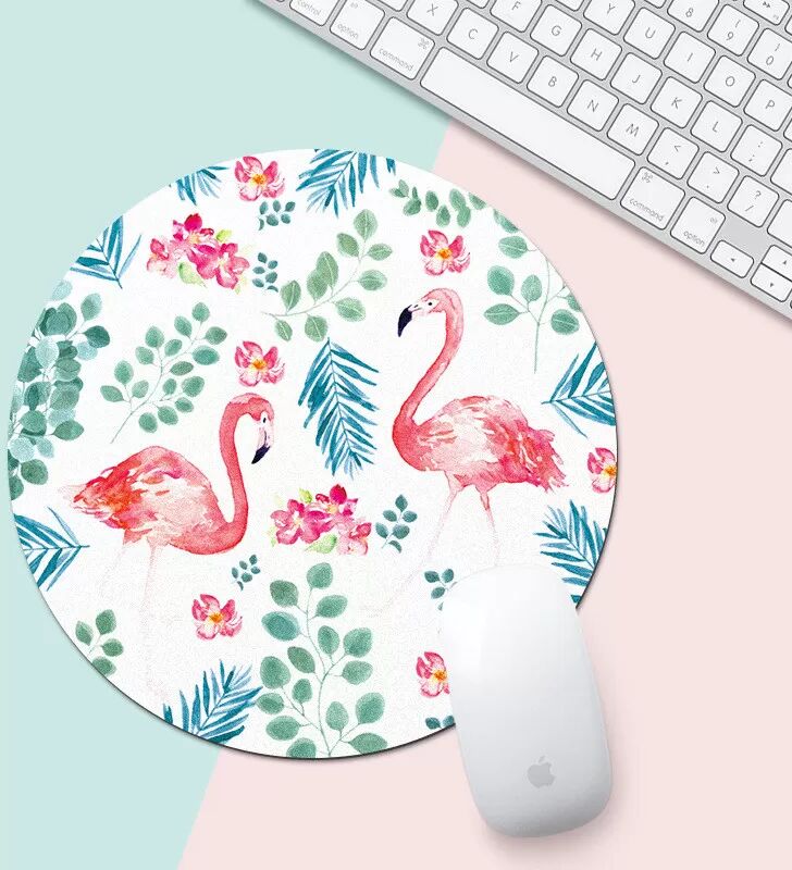 INF Mousepad mit Flamingo und Feuerwerk model 1