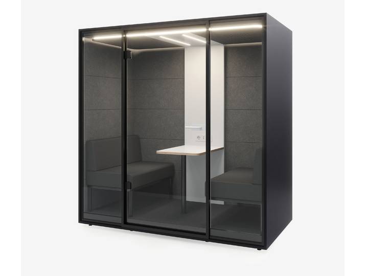 Meetingbox Quattro Anthrazit Weiß Grau Grau Standard Schwarz