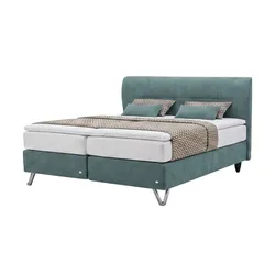 RUF Boxspringbett   ¦ türkis/petrol ¦ Maße (cm): B: 208