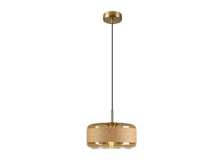 SLV PANTILO ROPE 27, Pendelleuchte, 250cm, E27, 15W, gold