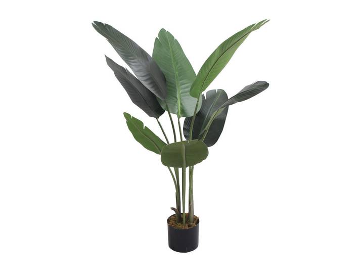 Kunstpflanze Bananenbaum 110 cm, Grün, Kunststoff, 110 cm, Dekoration, Blumen & Blumentöpfe, Kunstpflanzen