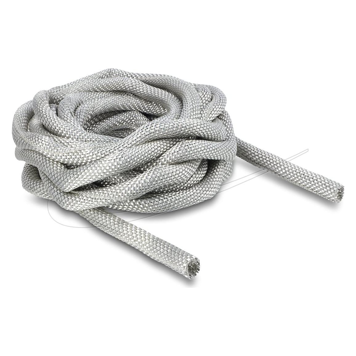 Delock Geflechtschlauch zur EMV Abschirmung selbstschliessend (Kabelschlauch, 500 cm) (20992)