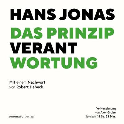 Das Prinzip Verantwortung - Hans Jonas, Audio, 4069828721579