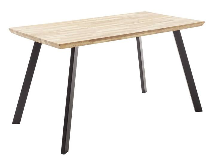 Carryhome Esstisch 180x90cm ZEBALLOS, eiche, Massivholz
