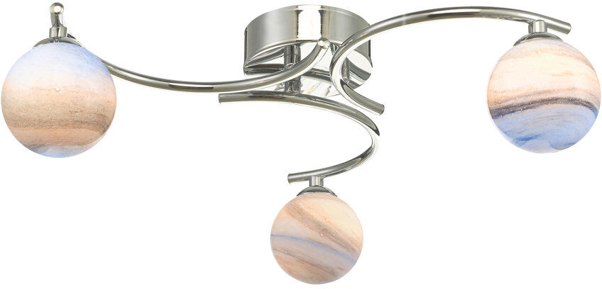Fairmont Park Flush Mount Polished Chrome 15.5cm H X 49cm W X 49cm D