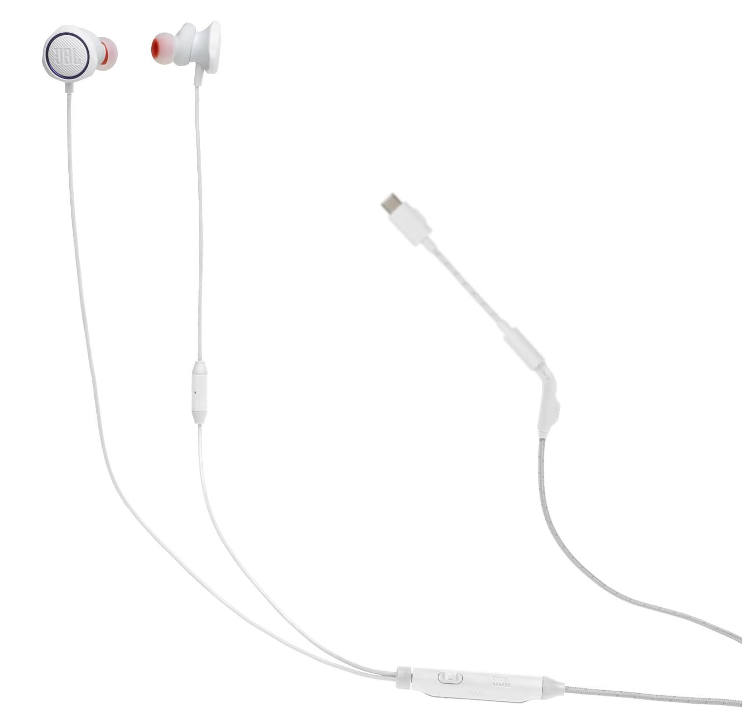 JBL Quantum 50C Gaming Hoofdtelefoon met Microfoon, Wit