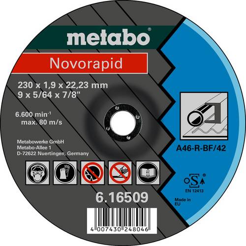 Metabo 616509000 Trennscheibe gekröpft 230mm 25 St. Blech, Profile