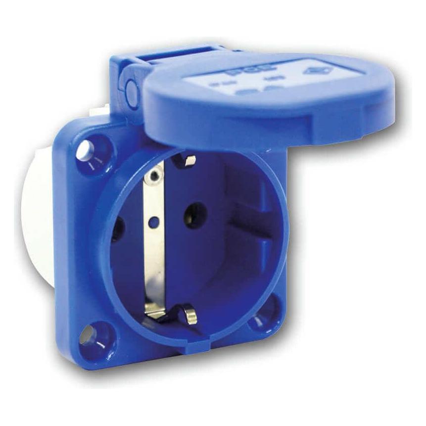 PCE CEE Schutzkontakt Anbausteckdose blau 16A 250V IP54 105-0b (105-0B)