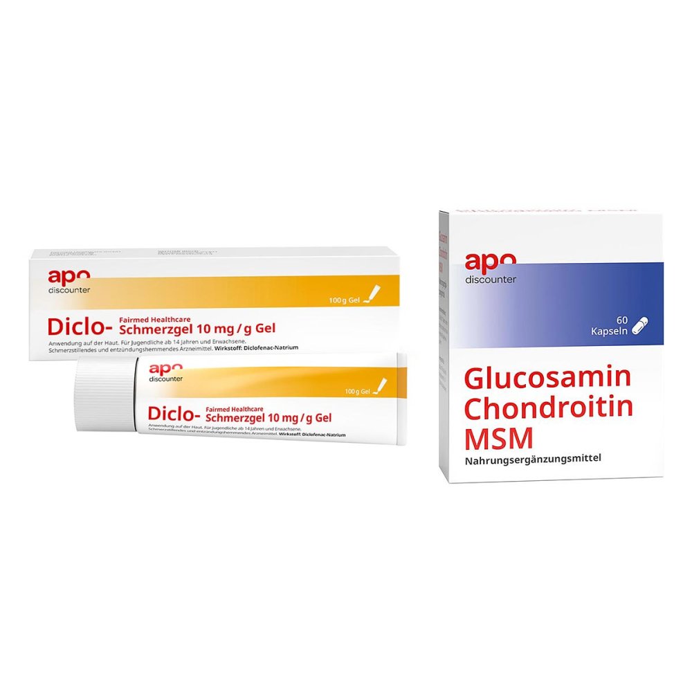 apo.com Group GmbH Schmuddelwetter Sparset - Glucosamin Chondroitin + Diclofenac 08102229