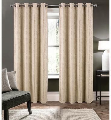 RT Designer Collection "Vera Sophisticated Lux Woven Texture Window Curtain - 52"" x 90"""
