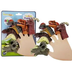 Überlagerungen an den Fingern Dinosaurier 5 Elemente