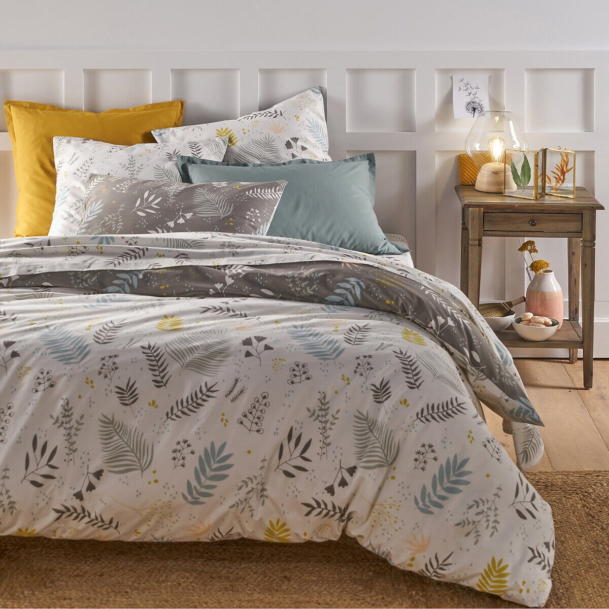 LA REDOUTE INTERIEURS Housse de couette percale de coton, Suzanne