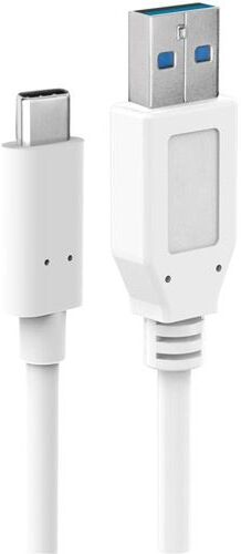 Accsup Cabo  USB-C para USB-A 3.0 60W 1 m - Branco