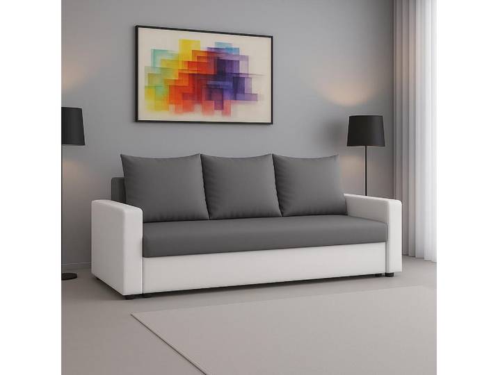 A&J MöbelLand GmbH Sofa LATTE mit Schlaf-Funktion und Bettkasten – moderner Stil und Komfort!