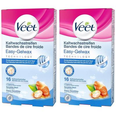 Veet Kaltwachs-Streifen Bikinizone & Achseln 2x 2x16 St Streifen