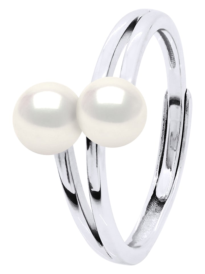 Pearl Addict Silber-Ring mit Perlen - onesize