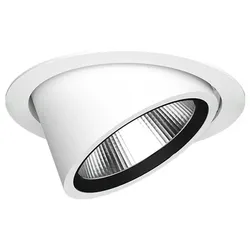 LTS Licht&amp;Leuchten Einbaustrahler CSA-R 512.B.FL weiß