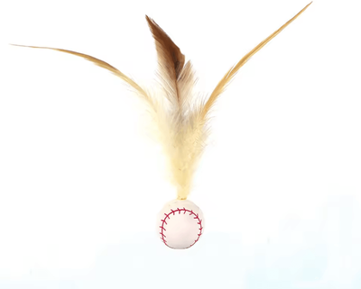 Inspire Curations FeatherBounce Interactive Training Ball For Cats baseball