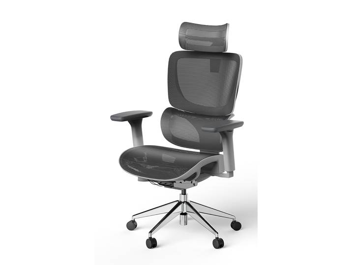 Bürodrehstuhl SENTA FX Mesh Normal Grau Silber