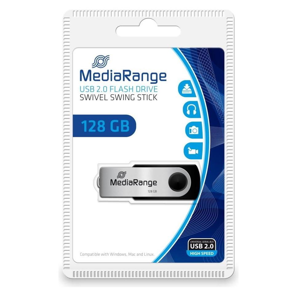 MediaRange MEMORY DRIVE FLASH USB2 128GB/MR913 (128 GB, USB-A) (MR913)