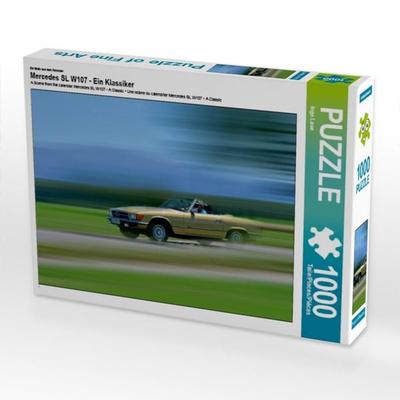 CALVENDO Puzzle Ein Motiv aus dem Kalender Mercedes SL W107 - Ein Klassiker | 1000 Teile Lege-Größe 64 × 48 cm Foto-Puzzle für glückliche Stunden