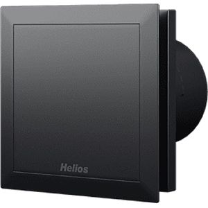 Helios-Ventilatoren Badlüfter MiniVent M1/100 06171, Ø 100 mm, 5 & 9 Watt, mit Lichtschalteraktivierung, schwarz